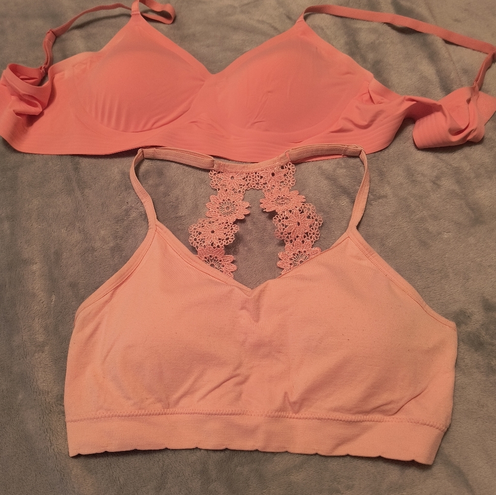Set of Two Bralettes Size L (Pink and Blue) - Picture 2 of 2